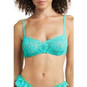 Free People x We Are HAH Hook Up Bra in Teal Size DD 32-40 - New With Tags